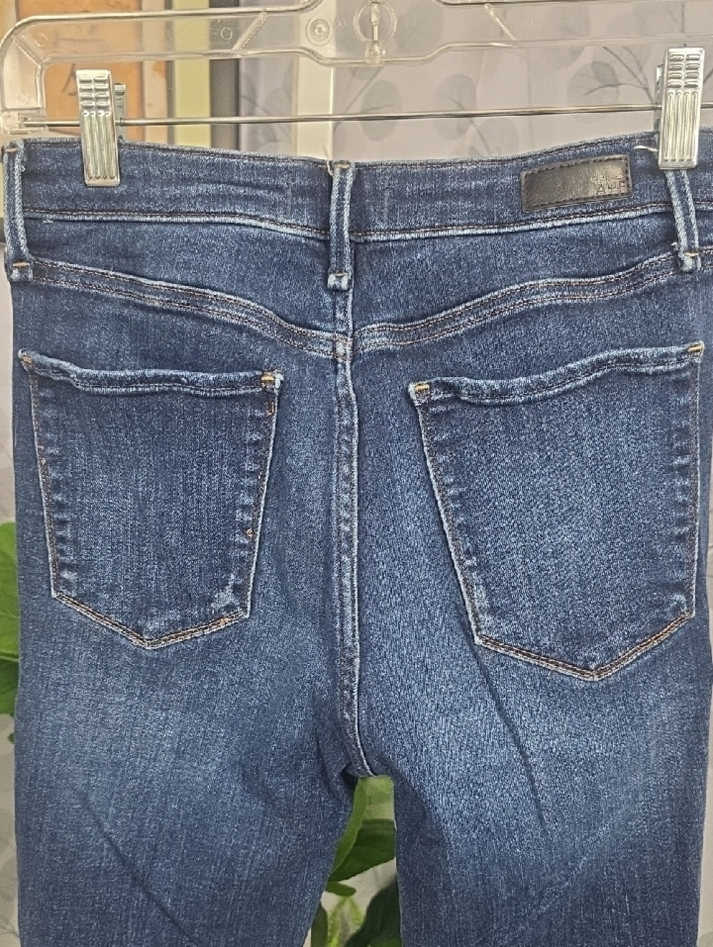 Abercrombie & Fitch Dark Blue Distressed High-Rise Jeans - Picture 5 of 8